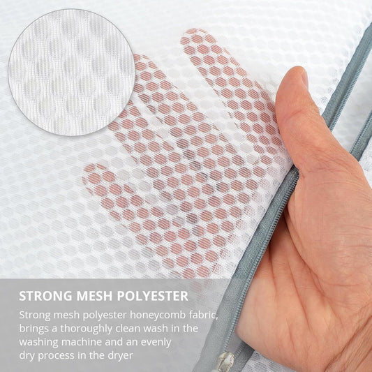 Set of 3 mesh laundry bags - Suitable for washing delicate garments - Mesh laundry bags for bras with hanging V1188-MS101-01051-1