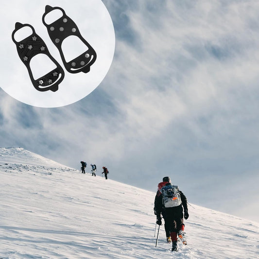 Shoe Covers - Crampons - Anti-slip - Crampons for Hiking Boots - Shoe Spikes - Crampons - For Women or Men - V1188-MS101-01157-1