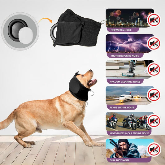 S - Noise-Reducing Ear Protectors for Dogs - Dog Ear Protector - Ear Protector for Dogs - Dog Ear Protector - V1188-MS101-01188-1