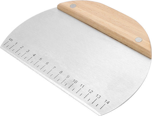 Dough Scraper - 2 Pieces - Dough Scraper - Dough Cutter - Dough Cutter - Cake Scraper - Semi-Round Dough V1188-MS101-01292-1