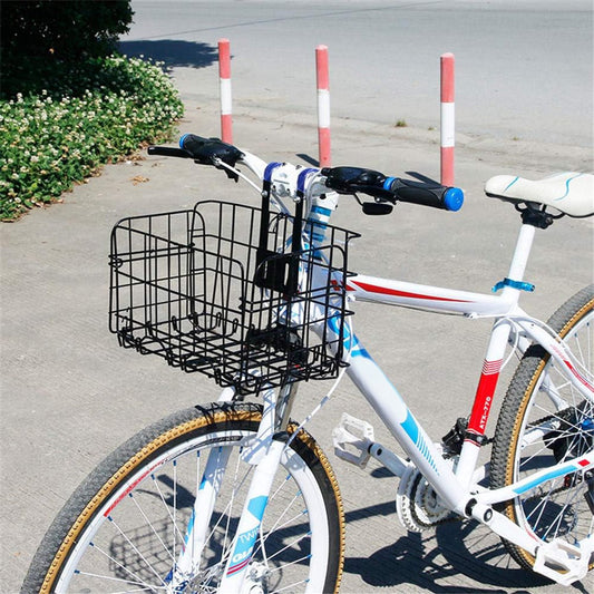 Bicycle Basket - Professional Front Bicycle Basket - Universal Handlebar Bicycle Basket - Small Bicycle V1188-MS101-01319-1