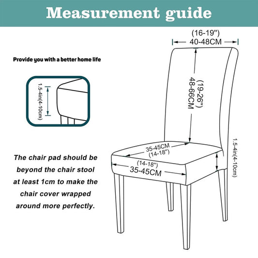 Chair Covers - 4 Pieces - Dining Room Chair Cover - Sofa Cover - Chair Covers for Dining Chairs - Chair V1188-MS101-01343-1