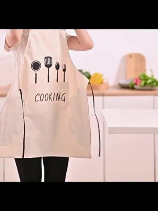 Kitchen Apron - 2 Pieces - Professional Cooking Apron - For Ladies and Gentlemen - Hospitality Apron - Easily V1188-MS101-01349-1