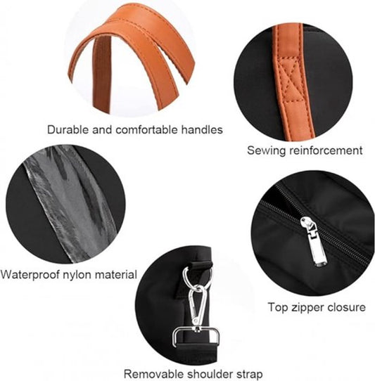 Women's Handbags - Women's Shopper Bag with Zipper - Shoulder Bag - School Bag - Handbag - Shopper - Grocery V1188-MS101-01394-1