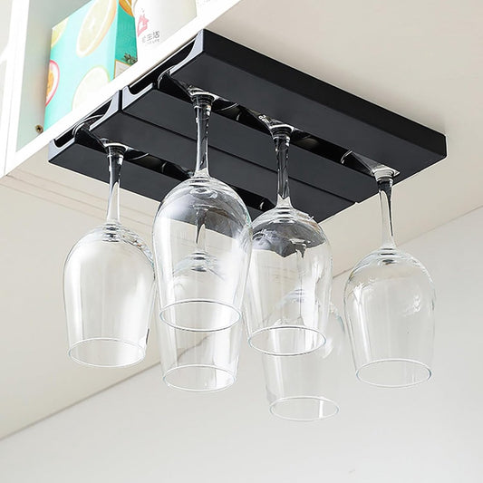 Wine Glass Holder - 2 Rows - Hanging Rack - Glass Rack - Wine Rack - Wine Glass Holder - Hanging - Wine Glass V1188-MS101-01403-1