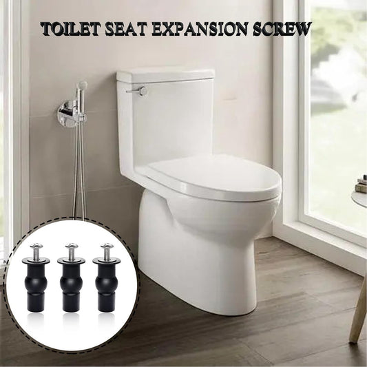 Toilet Seat Hinges - 8 Pieces - Stainless Steel - Universal Hinges for Toilet Seat - Toilet Seat Extension V1188-MS101-01466-1