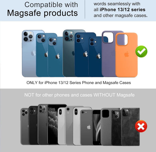 Wallet Stand - Strong Magnetic Card Holder - Suitable for MagSafe - 2-Card Wallet - Ultra-Thin - Foldable - V1188-MS101-01522-1