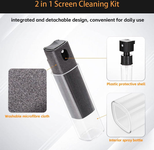 Screen Cleaner - Refillable - 2 In 1 Screen Cleaner - Monitor Cleaner - Screen Spray - Cleaning Spray - V1188-MS101-01540-1