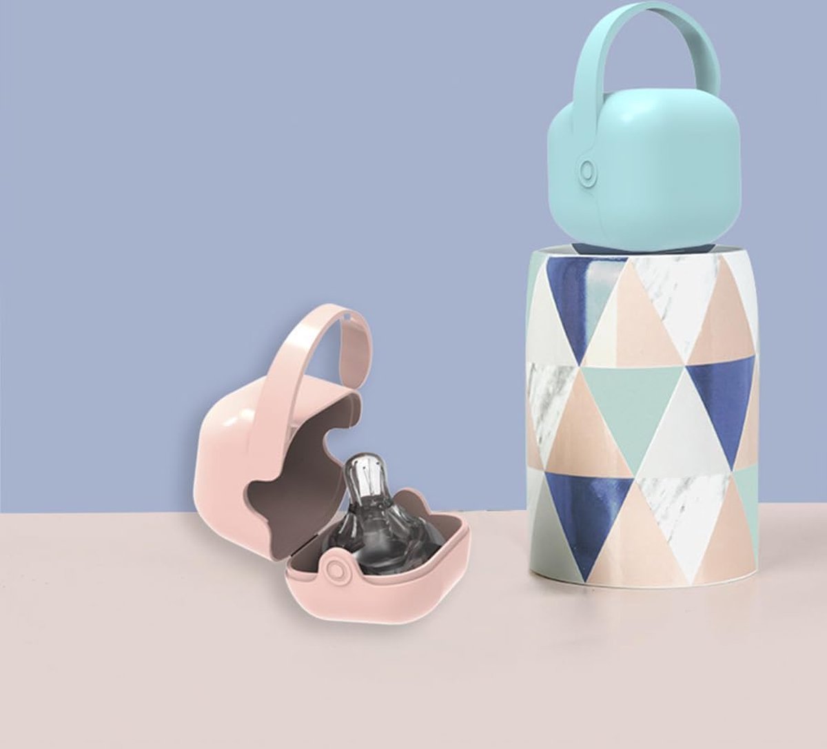 Pacifier Storage Container - Pacifier Box - Easy to Take Anywhere - Pacifier Carrier Bag - Pacifier Storage V1188-MS101-01582-1