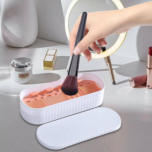Brush Cleansing - Make-Up Brush Cleaner - Make-Up Brush Cleaner - Cleaner Tools - Cleaning Mat - Dryer - V1188-MS101-01584-1