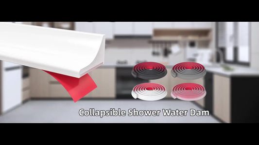 Water Threshold 200cm Grey - Shower Thresholds - Self-Adhesive Shower Water Barrier - Compact - Sanitary V1188-MS101-01587-1