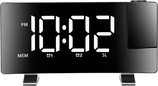Alarm clock - radio - clock - Projection alarm clock - Digital alarm clock - Projection clock - Alarm clock V1188-MS101-01619-1