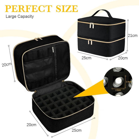 Nail Polish Case Organizer - Nail Case Bag - Nail Technician Bag - Nail Polish Carrying Case - UV Gel Polish V1188-MS101-01643-1