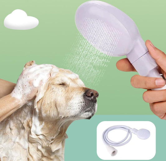 Pet Bath and Shower Set - Dog/Cat Shower Head - Dog Sprayer - Includes Garden Hose and Attachments - For V1188-MS101-01664-1