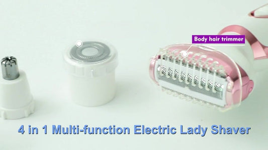 Women's Epilator - Epilator for Easy Hair Removal - 4 Attachments - Women's Epilator - Bikini Trimmer - V1188-MS101-01706-1