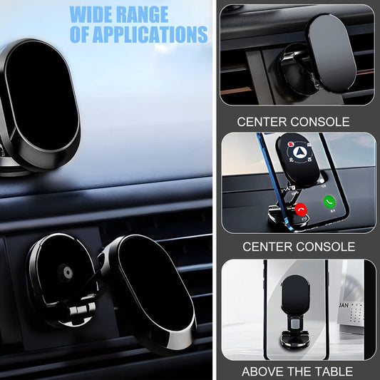 Magnetic Car Phone Holder - Magnetic Car Phone Holder - Foldable Multi-Angle Rotation - 360 Degree Rotatable V1188-MS101-01757-1