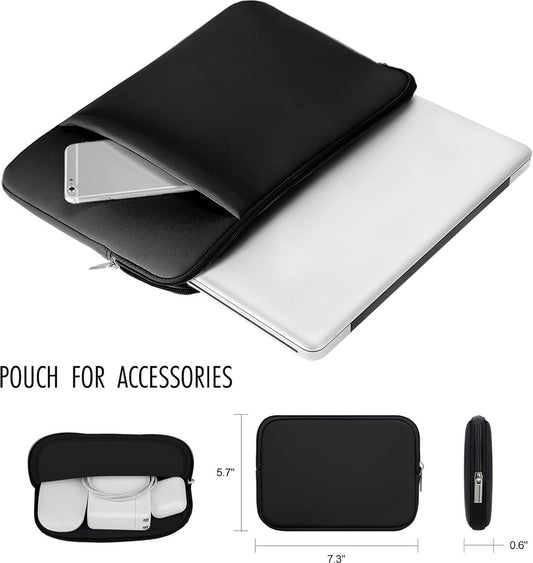 Laptop Sleeve / Pouch - 15.6 Inch - 2-Piece Extra Compartment - Laptop Sleeve with Pouch - Women's / Men's V1188-MS101-01785-1