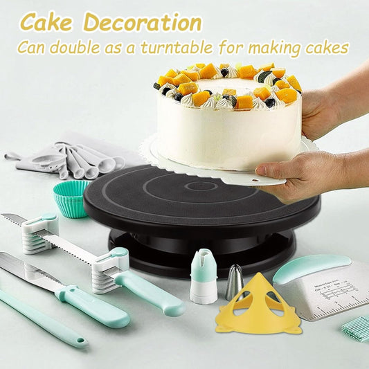Rotating Cake Stand - Cake Turntable - Cake Stand with Base - Cake Dish - Cake Plate - Cake Plate - Cake V1188-MS101-01837-1