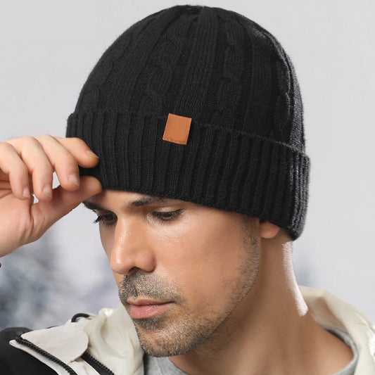 Hat - Plush Beanie - Warm Hats - Thick Knit Winter Hat - High Quality Beanie - Crocheted - Trendy Hat - V1188-MS101-01849-1