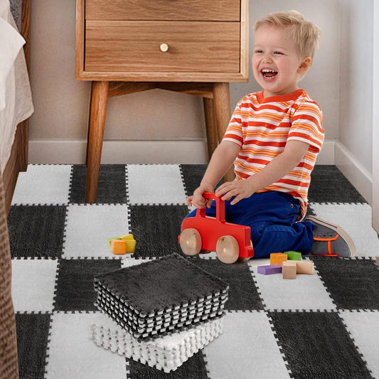 Puzzle Mat - 30x30x0.6cm - 10 Pieces - Puzzle Mats - EVA Foam Mat - Tile Floor Protector - Play Mat - Baby V1188-MS101-01895-1