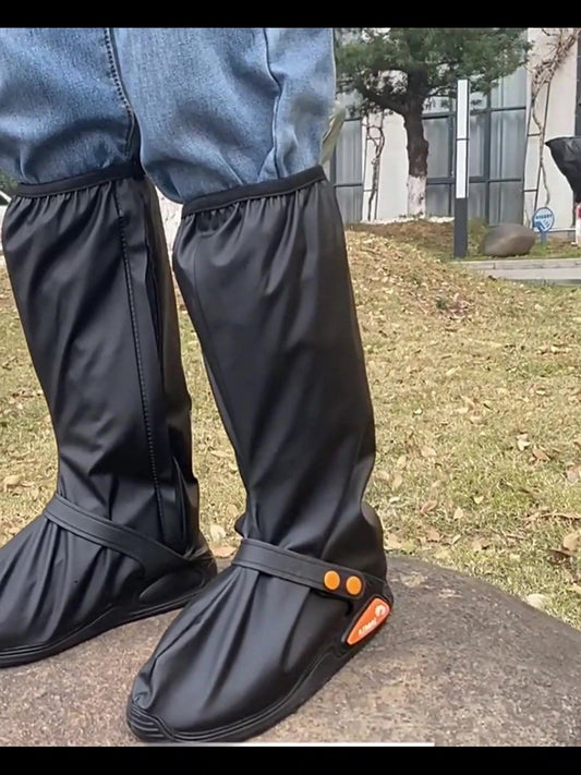 Waterproof Shoe Covers - Rain Shoe Covers - With Zipper, Snap - Waterproof Shoe Protectors - Motorcycle V1188-MS101-01928-1