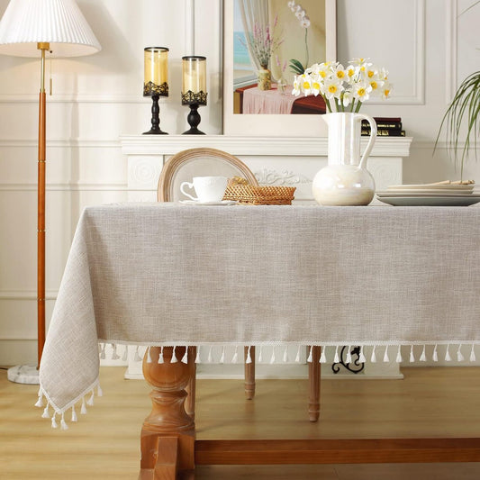 Tablecloth - 140x300cm - Luxury Stylish Oilcloth - Beautiful Protecttable - Water-repellent Tablecloth - V1188-MS101-02040-1