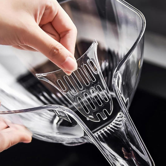 Drain Basket - Sieve with Funnel - Draining Sieve - Kitchen Sieve - Drying Rack - Plastic - Draining Cooked V1188-MS101-02044-1