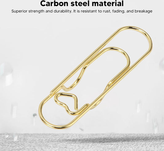 Paperclips - 6 Pieces - Paper Clips - Paper clamp - Designer Clips Pencil Holders - Pencil Holder - Heart V1188-MS101-02053-1