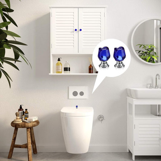 Main Control Panel - 2 Pieces - Shaped Toilet Tank Button - Toilet Press Tool - Toilet Control Panel - V1188-MS101-02114-1