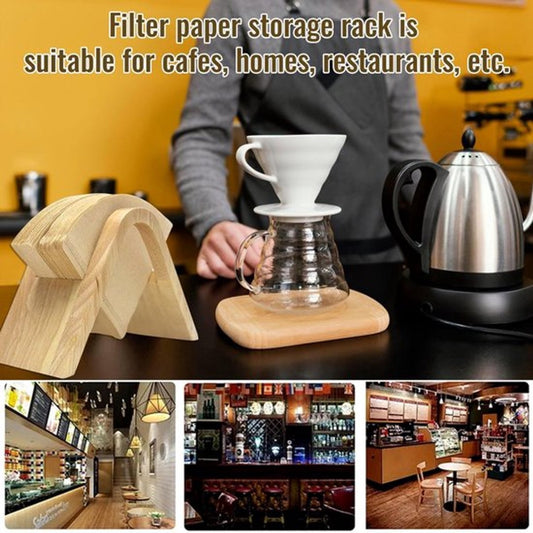 Wooden Coffee Filter Holder - Filter Coffee - Coffee Filter Holder - Filter Bag Holder - Suitable for All V1188-MS101-02118-1