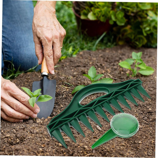 Planter - 4 Pieces - Garden Tools - Garden Seed Dibber Drill Spacer - Bottom 12 Holes - Spacers - Adjustable V1188-MS101-02190-1