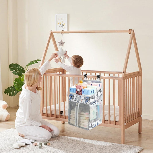 Diaper Bag - 2 Pieces - Changing Table Basket - Diaper Basket - Hanging Diaper Box for Babies - Large V1188-MS101-02214-1