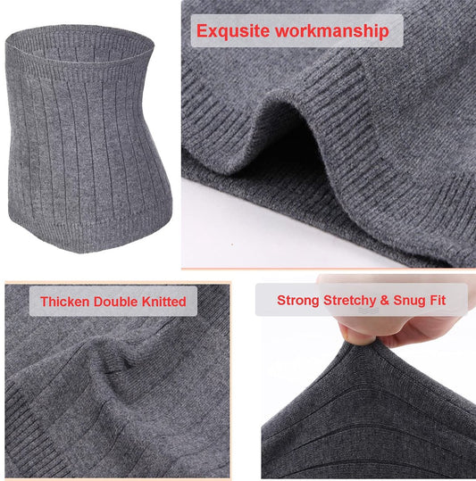 Cashmere heating belt - abdominal and back heating belt - knitted elastic belt - Bodywarmer made of very soft V1188-MS101-02265-1