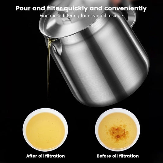 Stainless Steel Deep Fryer - 2 L - Filter Jug - Separates grease residues - Deep Fryer with Basket - Deep V1188-MS101-02277-1