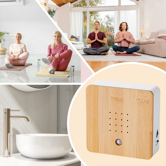 Birdhouse With Sound - Bird Sound House - Bird Sound Box - Zwitscher Box for Toilet or Bathroom - Natural V1188-MS101-02284-1