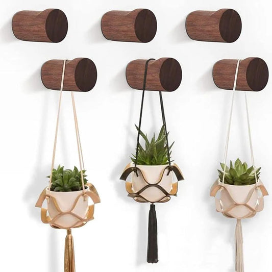 pieces - 3.5*3.5*5 cm - hook - wooden wall hooks - wall-mountable wooden hooks - sturdy clothes hook - V1188-MS101-02308-1