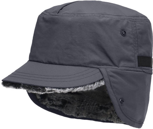 Beanie - Winter hat - Men's winter hat - Winter ear flap hat - with visor - with ear flaps - Ski hat - Cold V1188-MS101-02338-1