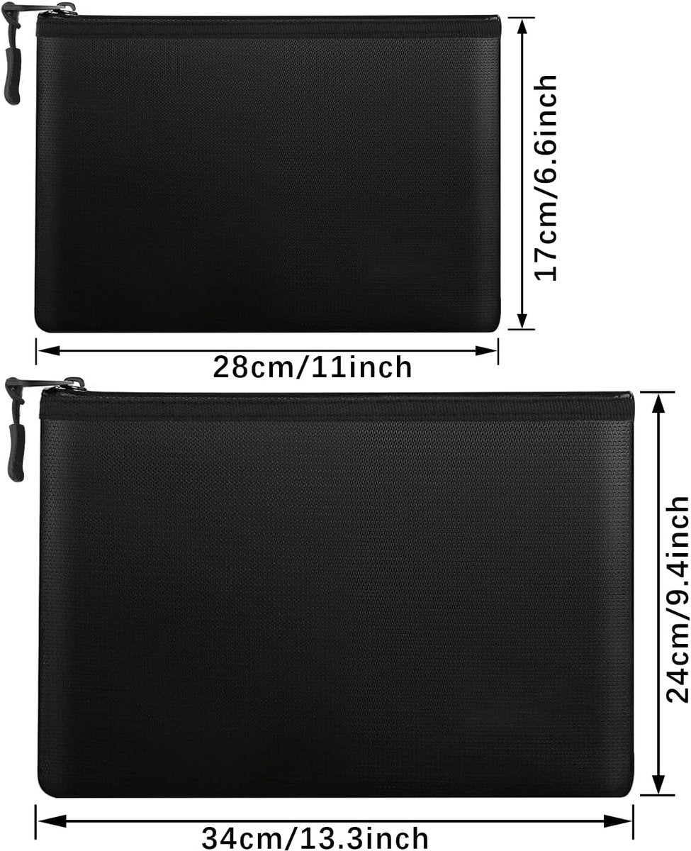 pieces - fireproof bag - A4/A5 - fireproof document holder - fireproof storage bag - fireproof money bag - V1188-MS101-02373-1