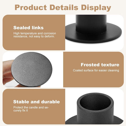 6 pieces - Candlesticks - Candle holder - Candle stand - metal candle holders - modern candle holders - home V1188-MS101-02375-1