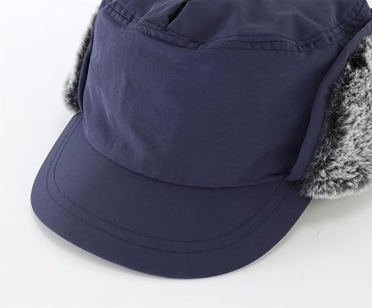 Beanie - Winter hat - Men's winter hat - Winter ear flap hat - with visor - with ear flaps - Ski hat - Cold V1188-MS101-02380-1