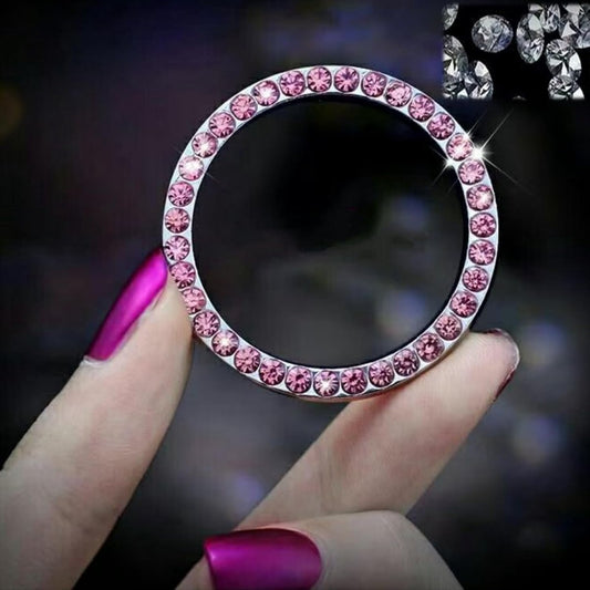 car decoration - Car accessories set - 7 Piece glittering decoration set - bling steering wheel cover - V1188-MS101-02432-1