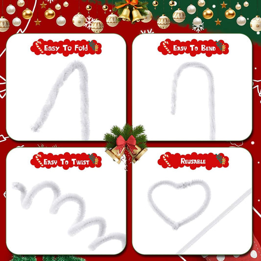 300 pieces - Pipe Cleaners - 30cm - Twister Sticks - Colored Pipe Cleaners - Christmas Pipe Cleaners - V1188-MS101-02455-1
