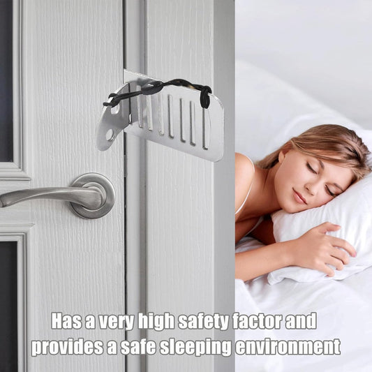 2 pieces - Door stopper - Portable door lock - Lock - Portable security door locks - Anti-theft door stopper V1188-MS101-02470-1