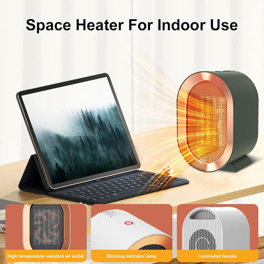 Electric Heater - Indoor Electric Heating - Fan Heater - 800W or 1200W - Heater - Socket - Portable Indoor V1188-MS101-02498-1