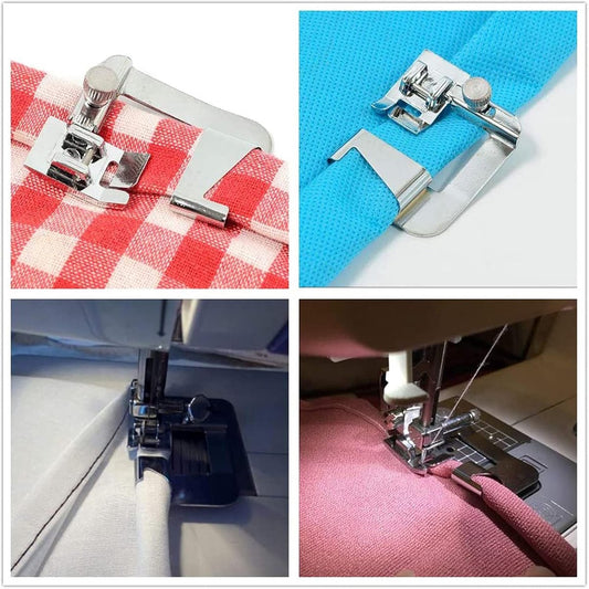 Sewing machine feet - Hem Presser Foot - 3 Sizes - Sewing Machine Hemming Foot Kit - universal presser feet - V1188-MS101-02506-1