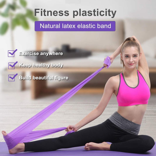 2 pieces - Exercise bands - 1.5 m - Resistance band - Resistance bands - Silicone exercise bands - yoga band V1188-MS101-02528-1