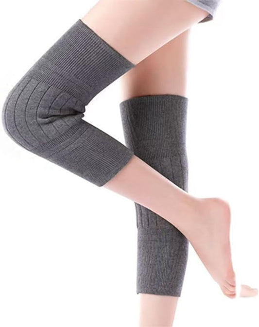 Pair of knee pads - knee socks - Leg support and warmth - Winter heating - Long - Knee pads for cycling, V1188-MS101-02618-1