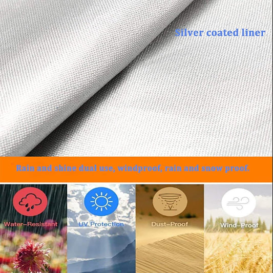 Outdoor parasol rain cover - Parasol cover - Dustproof - Waterproof - Parasol protector - Standing parasol V1188-MS101-02624-1