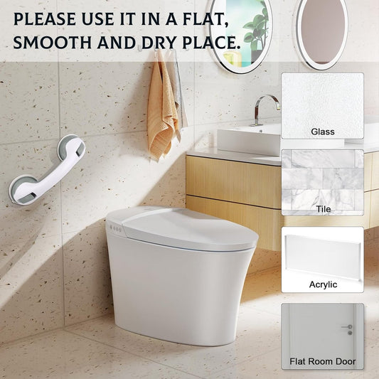 Set of 2 suction cup grab bars - Safety grab bars with suction cup for the shower - Extra handles - No V1188-MS101-02635-1