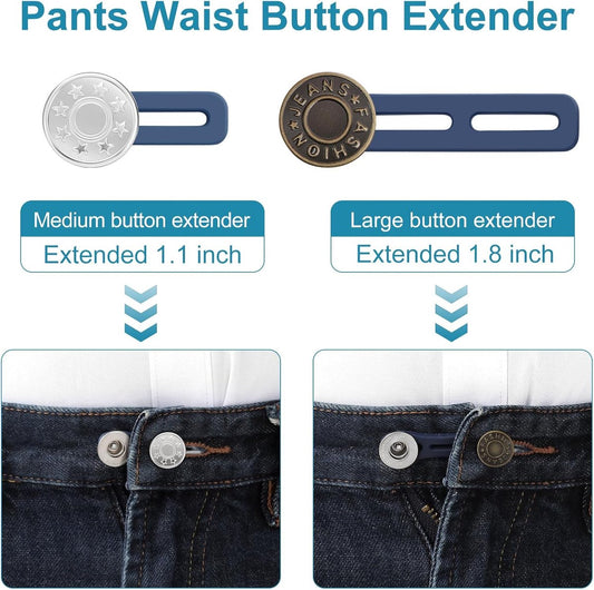 pieces jeans button extenders - Buttonhole Extender - Trouser Widening Button - Waistband Extenders - Unisex V1188-MS101-02641-1